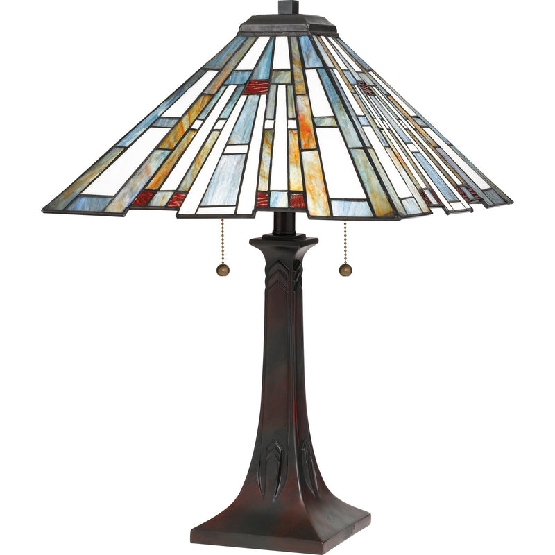 Quoizel TFMK6325VA Maybeck Two Light Table Lamp, Valiant Bronze Main Image.jpg