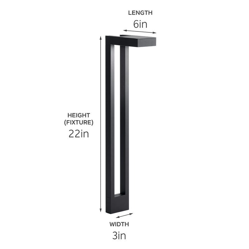 Kichler 15844BKT One Light Path Light, Textured Black (2)