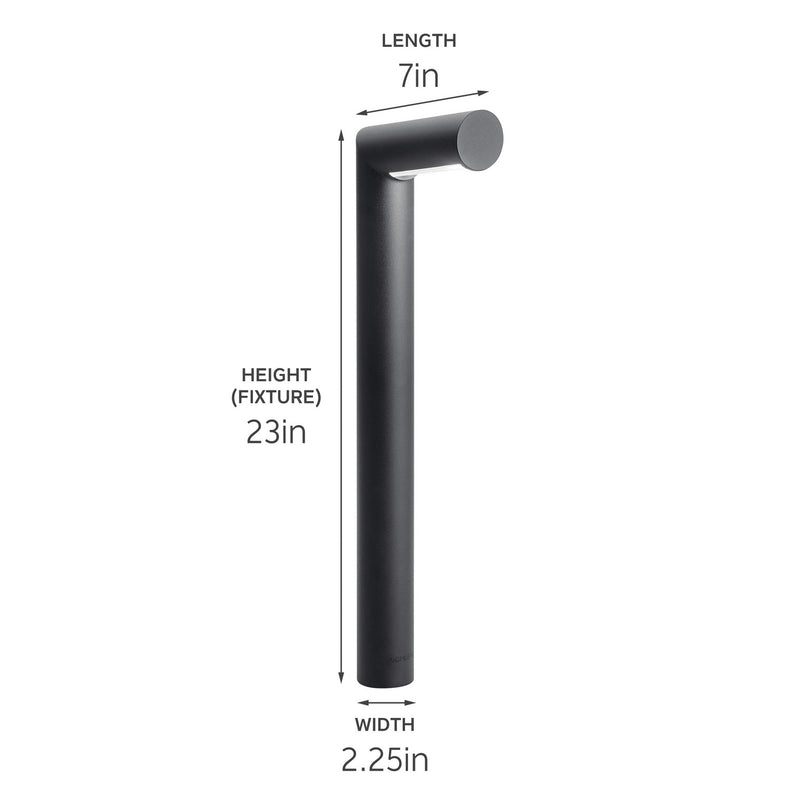 Kichler 15845BKT One Light Path Light, Textured Black (2)