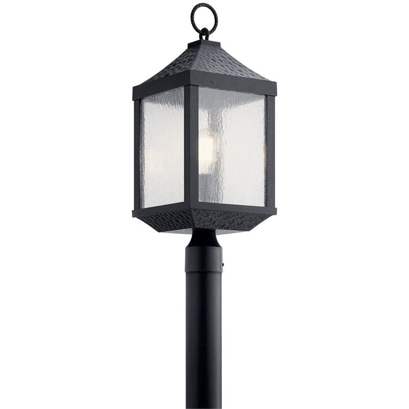 Kichler 49987DBK One Light Outdoor Post Mount, Distressed Black