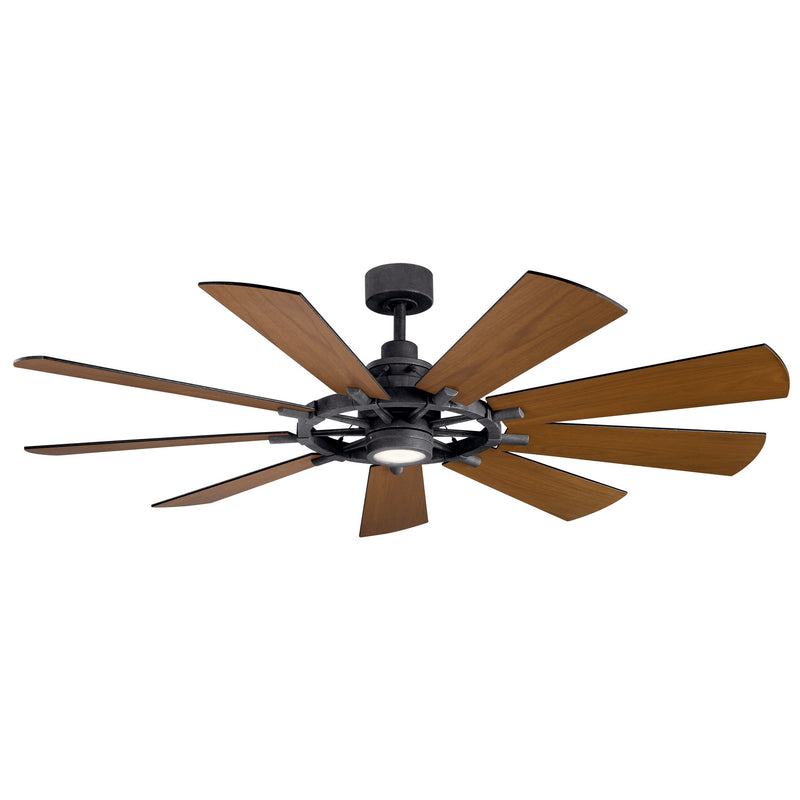 Kichler 300265DBK 65"Ceiling Fan, Distressed Black (3)