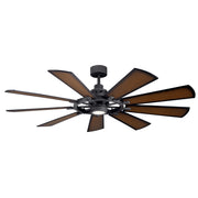Kichler 300265DBK 65"Ceiling Fan, Distressed Black (4)