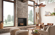 Kichler 300265DBK 65"Ceiling Fan, Distressed Black (6)
