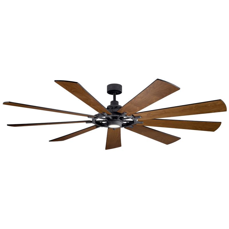 Kichler 300285DBK 85"Ceiling Fan, Distressed Black (2)