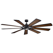 Kichler 300285DBK 85"Ceiling Fan, Distressed Black (3)