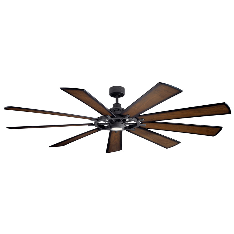 Kichler 300285DBK 85"Ceiling Fan, Distressed Black