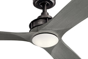 Kichler 300356AVI 56"Ceiling Fan, Anvil Iron (2)