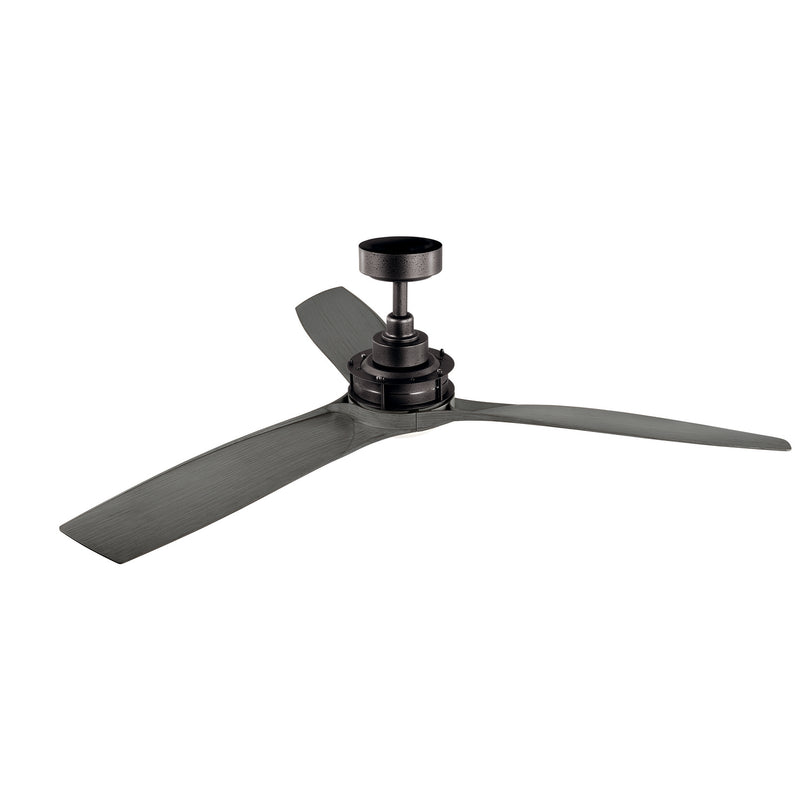 Kichler 300356AVI 56"Ceiling Fan, Anvil Iron (3)
