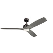 Kichler 300356AVI 56"Ceiling Fan, Anvil Iron (4)