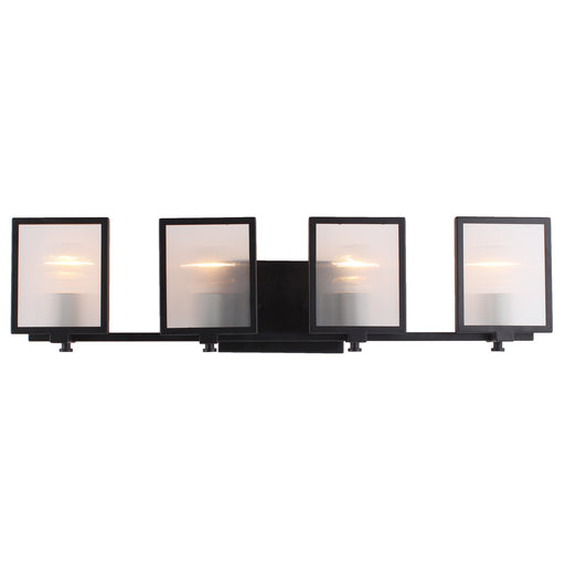 Eglo USA 203731A Henessy Four Light Pendant Black & Brushed Nickel Main Image.jpg