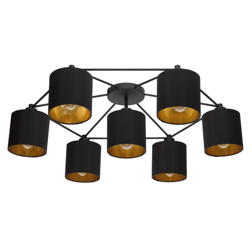Eglo USA 97895A Staiti Seven Light Ceiling Mount Black Main Image.jpg