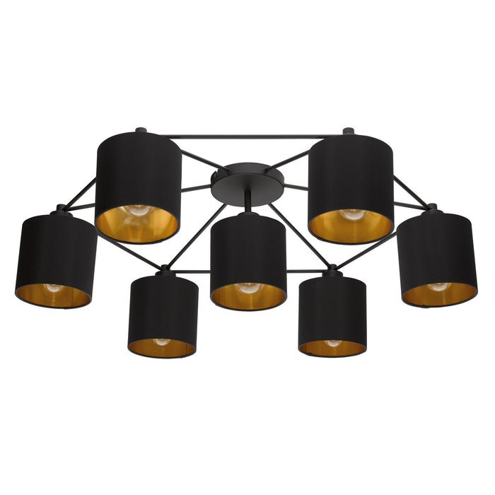 Eglo USA 97895A Staiti Seven Light Ceiling Mount Black Main Image.jpg