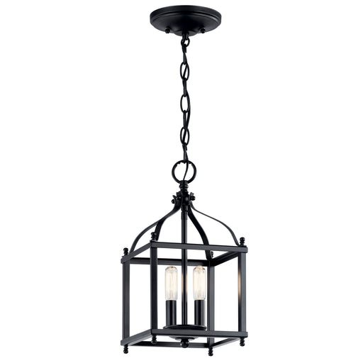 Kichler 42565BK Two Light Pendant, Black