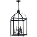 Kichler 42568BK Six Light Foyer Chandelier, Black