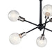 Kichler 43095BK Six Light Chandelier, Black (3)