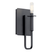 Kichler 43363BK One Light Wall Sconce, Black