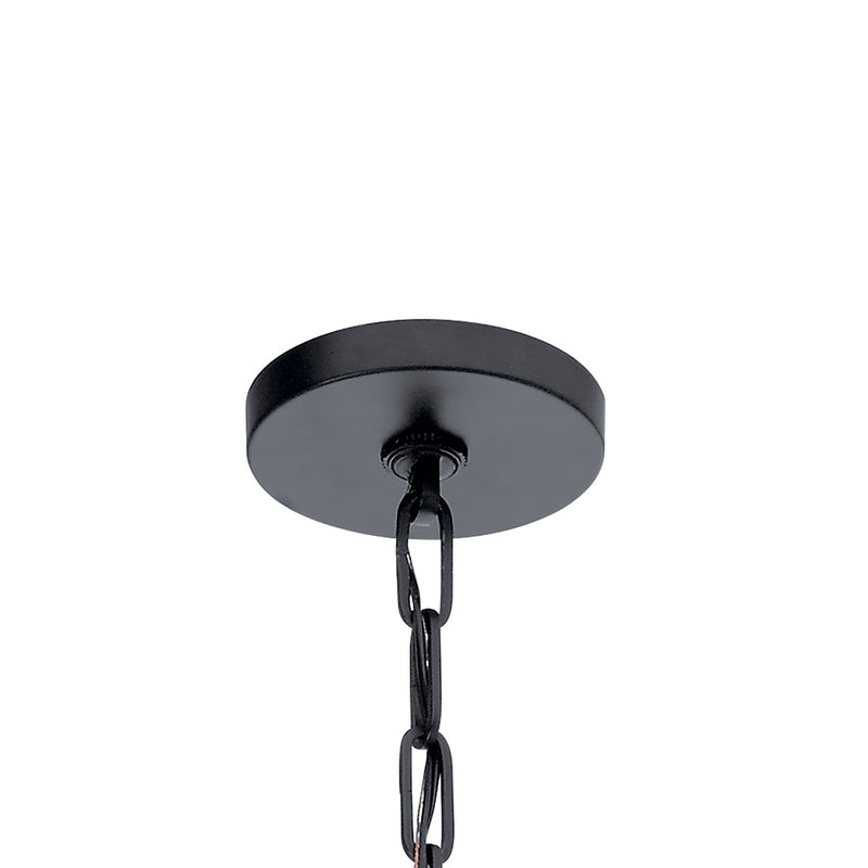 Kichler 43495BK Six Light Foyer Pendant, Black (2)