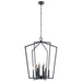 Kichler 43496BK 12 Light Foyer Chandelier, Black
