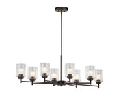 Kichler 44035OZ Eight Light Chandelier, Olde Bronze