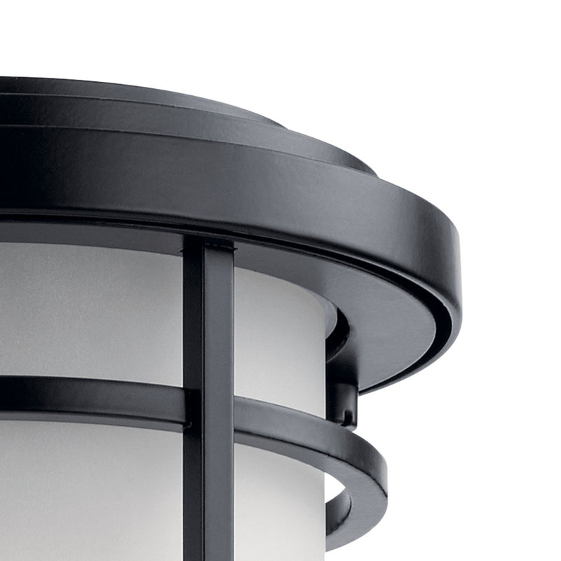 Kichler 49686BK One Light Outdoor Wall Mount, Black (2)