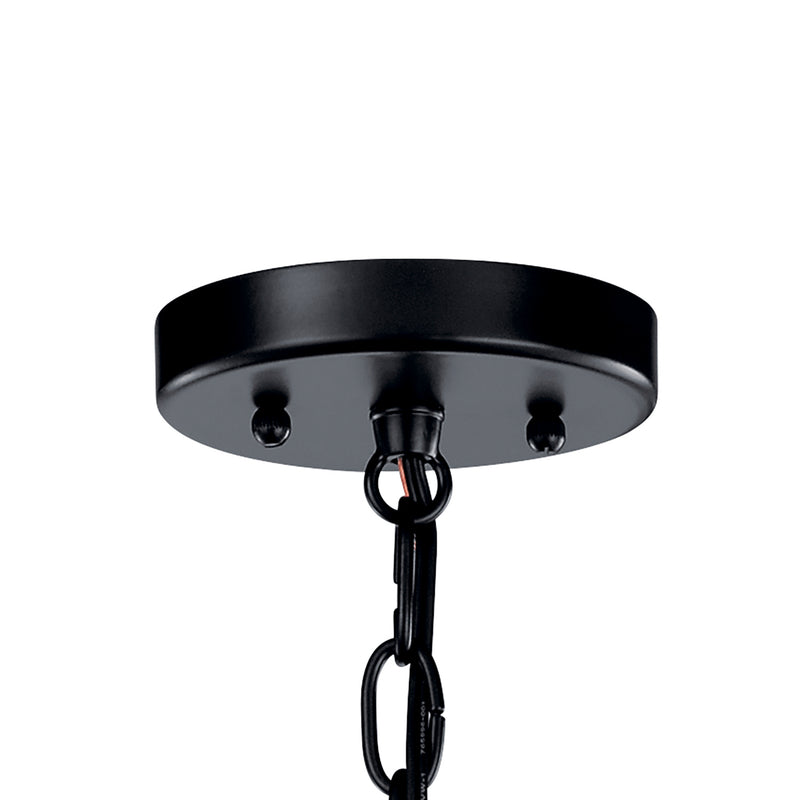 Kichler 49689BK One Light Outdoor Pendant, Black (2)