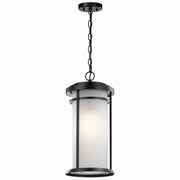 Kichler 49689BK One Light Outdoor Pendant, Black