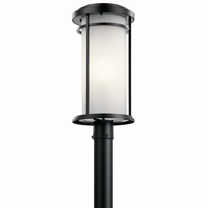 Kichler 49690BK Toman One Light Outdoor Post Mount, Black Main Image.jpg