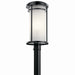 Kichler 49690BK Toman One Light Outdoor Post Mount, Black Main Image.jpg