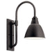 Kichler 49836BK Pellinord One Light Outdoor Wall Mount, Black Main Image.jpg