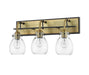 Z-Lite 466-3V-MB-OBR Kraken Three Light Vanity, Matte Black / Olde Brass Main Image.jpg