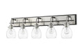 Z-Lite 466-5V-MB-BN Kraken Five Light Vanity, Matte Black / Brushed Nickel Alternate Image 4.jpg