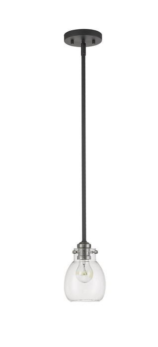 Z-Lite 466MP-MB-BN Kraken One Light Mini Pendant, Matte Black / Brushed Nickel Alternate Image 4.jpg