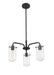 Z-Lite 471-3MB Delaney Three Light Chandelier, Matte Black Alternate Image.jpg