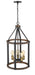 Z-Lite 472-5P-RM Kirkland Five Light Pendant, Rustic Mahogany Alternate Image 2.jpg