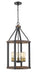 Z-Lite 472-5P-RM Kirkland Five Light Pendant, Rustic Mahogany Main Image.jpg