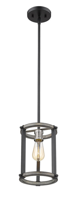 Z-Lite 472MPR-ABB Kirkland One Light Mini Pendant, Ashen Barnboard Alternate Image 2.jpg