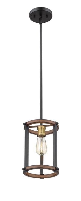 Z-Lite 472MPR-RM Kirkland One Light Mini Pendant, Rustic Mahogany Alternate Image.jpg