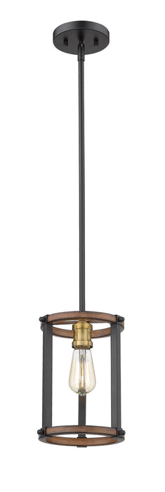 Z-Lite 472MPR-RM Kirkland One Light Mini Pendant, Rustic Mahogany Alternate Image 2.jpg