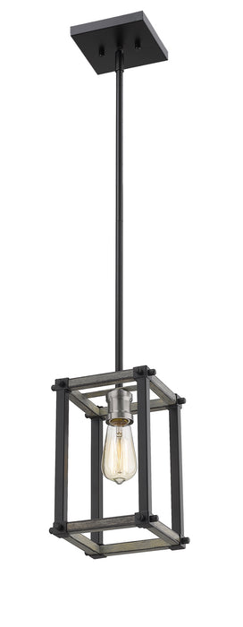 Z-Lite 472MPS-ABB Kirkland One Light Mini Pendant, Ashen Barnboard Alternate Image 2.jpg