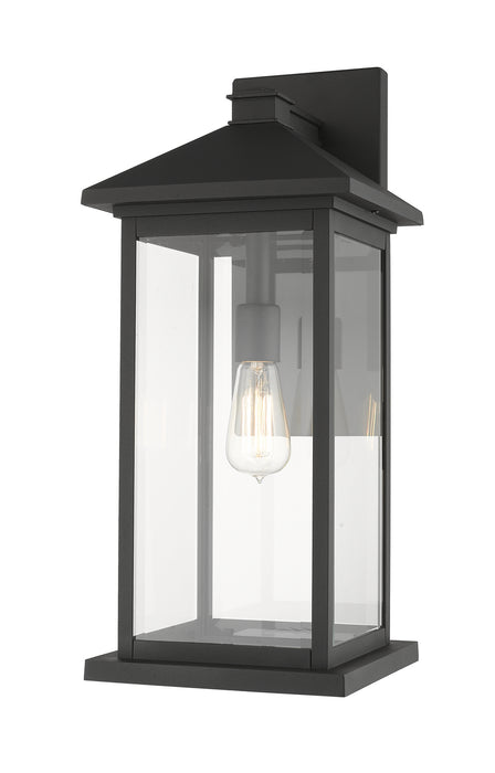 Z-Lite 531BXL-BK Portland One Light Outdoor Wall Sconce, Black Main Image.jpg