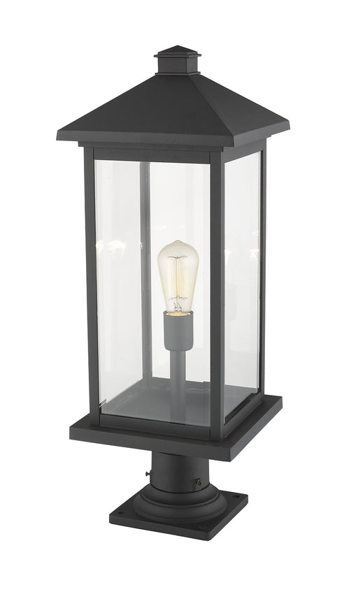 Z-Lite 531PHBXLR-533PM-BK Portland One Light Outdoor Pier Mount, Black Alternate Image.jpg