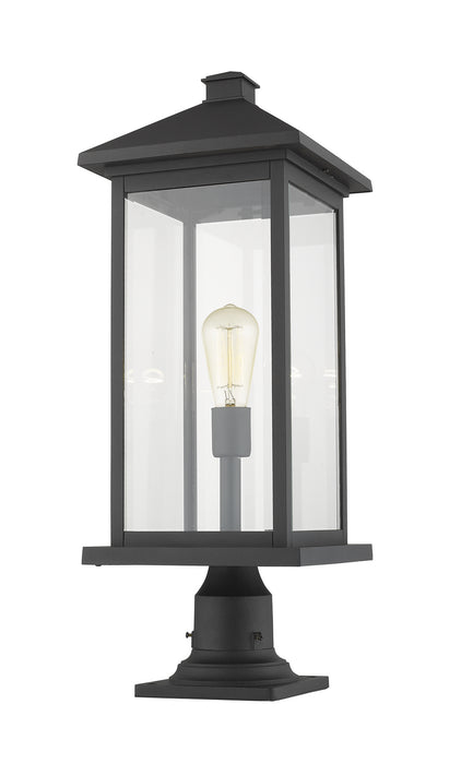 Z-Lite 531PHBXLR-533PM-BK Portland One Light Outdoor Pier Mount, Black Alternate Image 3.jpg