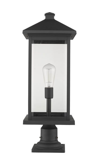 Z-Lite 531PHBXLR-533PM-BK Portland One Light Outdoor Pier Mount, Black Alternate Image 4.jpg