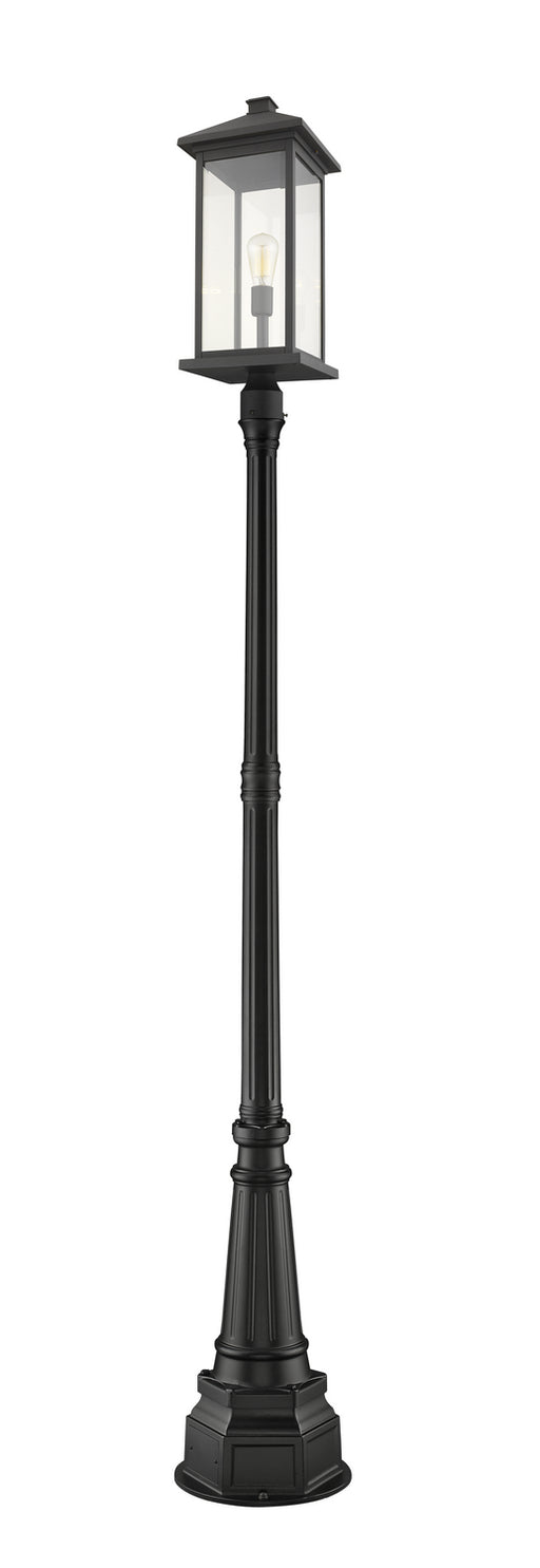 Z-Lite 531PHBXLR-564P-BK Portland One Light Outdoor Post Mount, Black Main Image.jpg