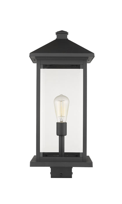 Z-Lite 531PHBXLS-BK Portland One Light Outdoor Post Mount, Black Main Image.jpg