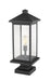 Z-Lite 531PHBXLS-SQPM-BK Portland One Light Outdoor Pier Mount, Black Alternate Image 2.jpg