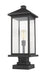 Z-Lite 531PHBXLS-SQPM-BK Portland One Light Outdoor Pier Mount, Black Alternate Image 3.jpg