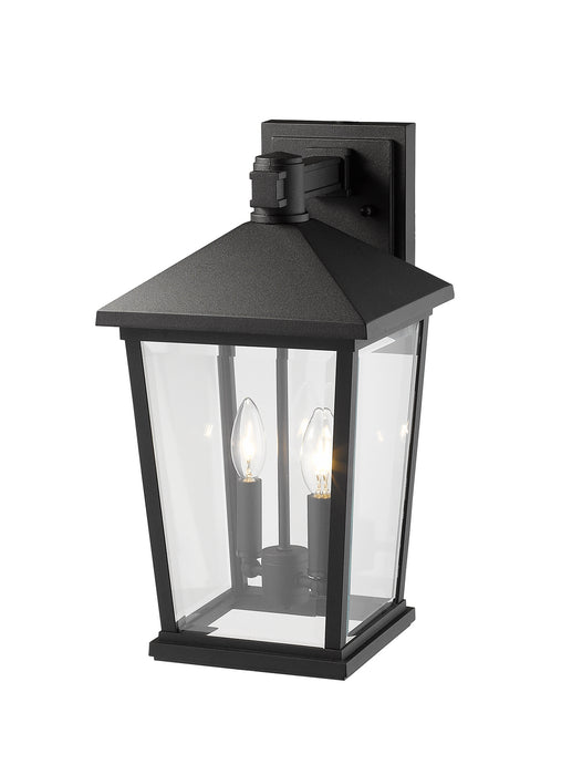 Z-Lite 568B-BK Beacon Two Light Outdoor Wall Sconce, Black Alternate Image 3.jpg