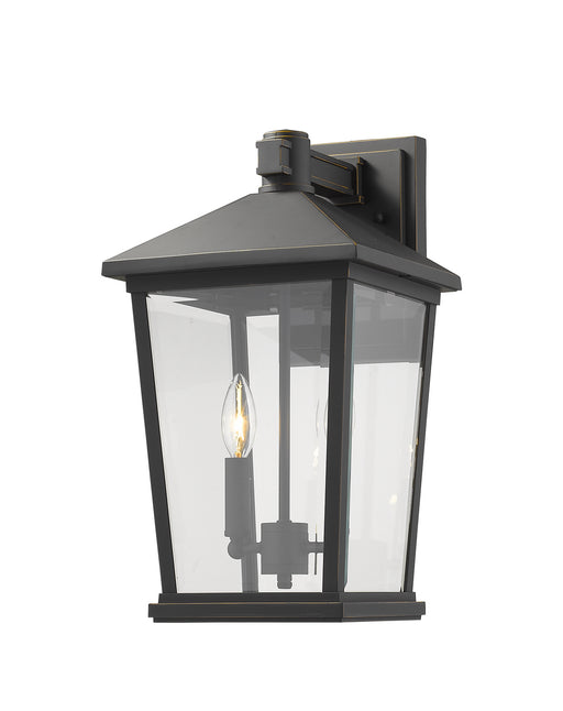 Z-Lite 568B-ORB Beacon Two Light Outdoor Wall Sconce, Oil Rubbed Bronze Main Image.jpg