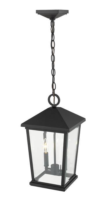 Z-Lite 568CHB-BK Beacon Two Light Outdoor Chain Mount Ceiling Fixture, Black Alternate Image 3.jpg